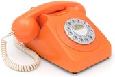 GPO 746PUSHORA - Telefoon retro jaren ‘70, druktoetsen, oranje