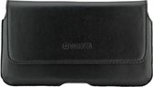 Sony Xperia 10 II Hoesje - Valenta - Durban Serie - Echt Leer Broekriemhoesje - Zwart - Hoesje Geschikt Voor Sony Xperia 10 II