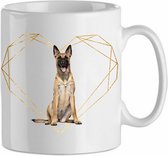 Mok Belgian Malinois 5.4| Hond| Hondenliefhebber | Cadeau| Cadeau voor hem| cadeau voor haar | Beker 31 CL
