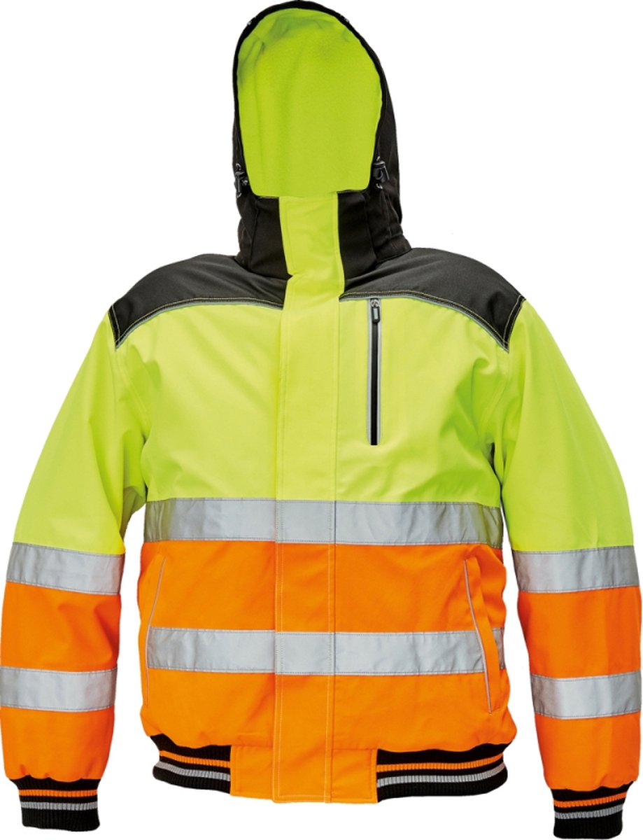 CRV Knoxfield Hi-Vis Pilot Winterjas 03010466 - Fluo Geel/Oranje - M