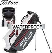 Titleist Players 4 Plus Stadry Standbag Golftas, grijs/wit/rood