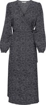 ONLY ONLNOVA LUX TIA LONG WRAP DRESS AOP PTM Dames Jurk - Maat M