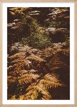 Poster Met Eiken Lijst - Droge Gele Herfst Poster