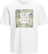 JACK&JONES ORIGINALS JORFLOWER BRANDING TEE SS CREW NECK LN Heren T-Shirt - Maat M