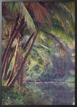 Poster Met Zwarte Lijst - Palm Jungle Poster