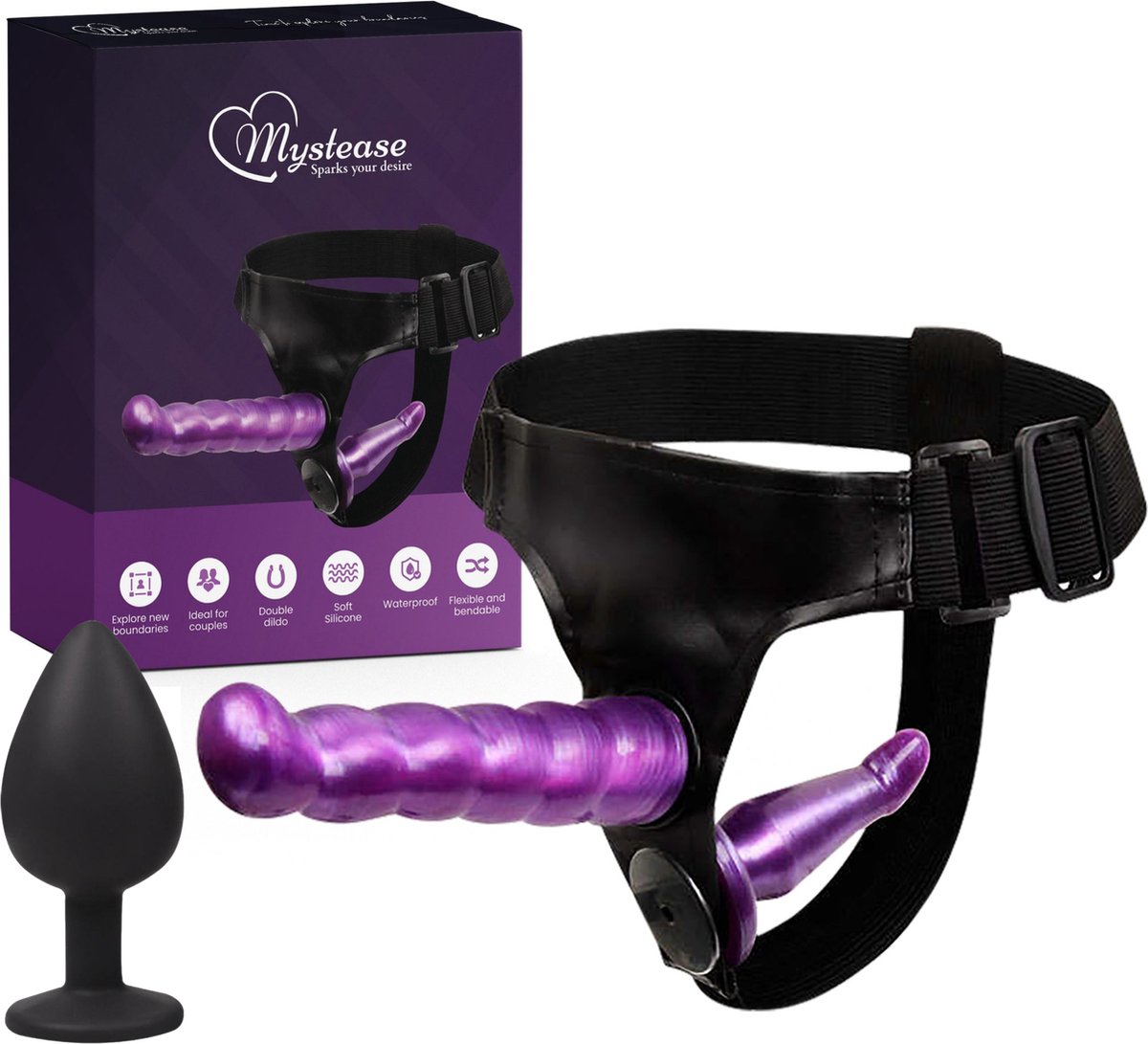 Mystease Sex Toys pour Couples BDSM Bondage Set 8 Pièces - Cuir