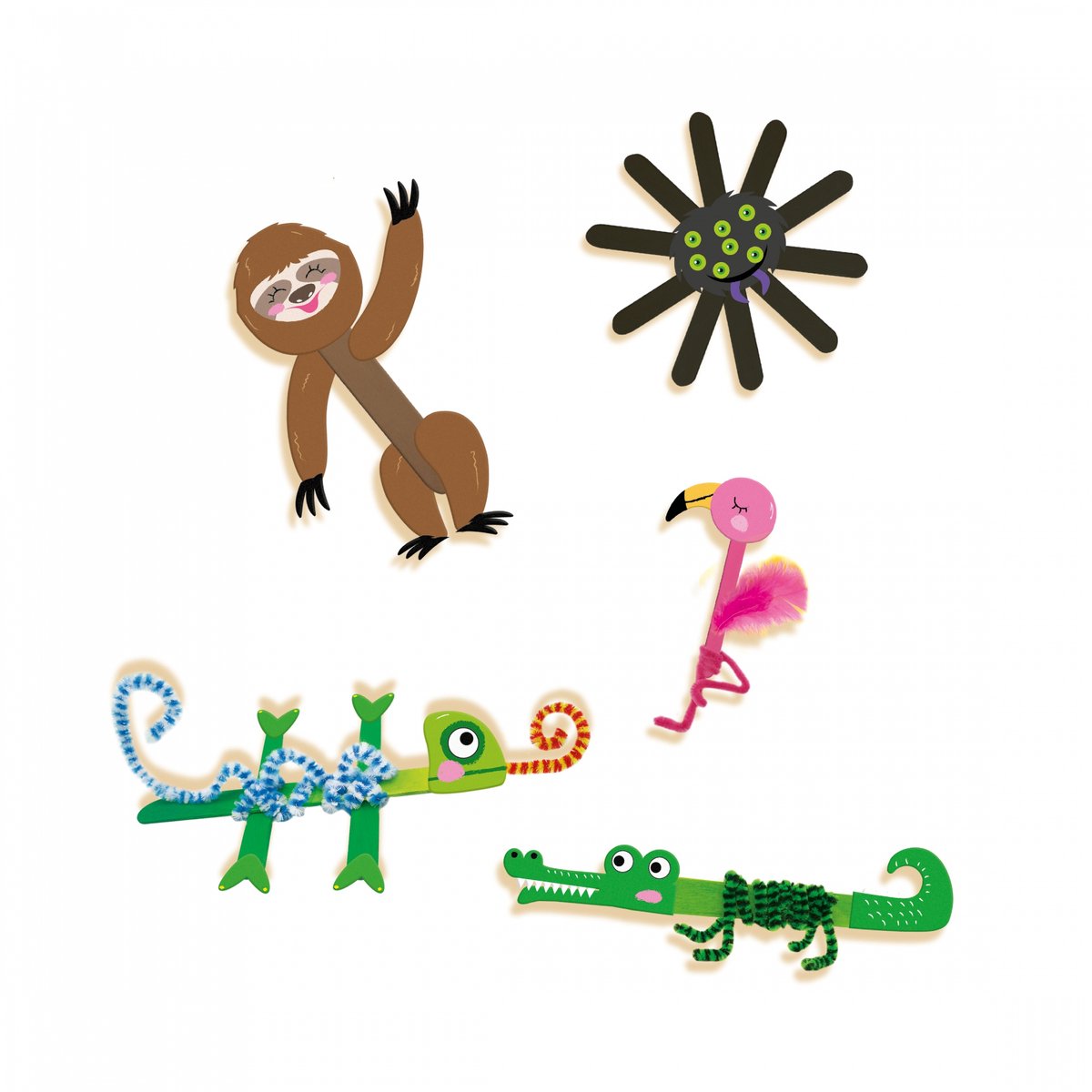 Dieren van ijsstokjes
