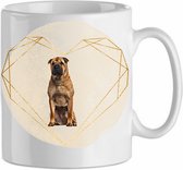 Mok Sharpei 2.1| Hond| Hondenliefhebber | Cadeau| Cadeau voor hem| cadeau voor haar | Beker 31 CL