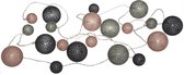 Atmosphera LED Feestverlichting Land balletjes Multi color - Lichtslingers katoen - Cotton ball - 20 Ballen - Dia 3.5 cm - Guirlande