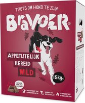 Bravoer Appetijtelijk Bereid Wild - Hondenvoer - 15 kilo