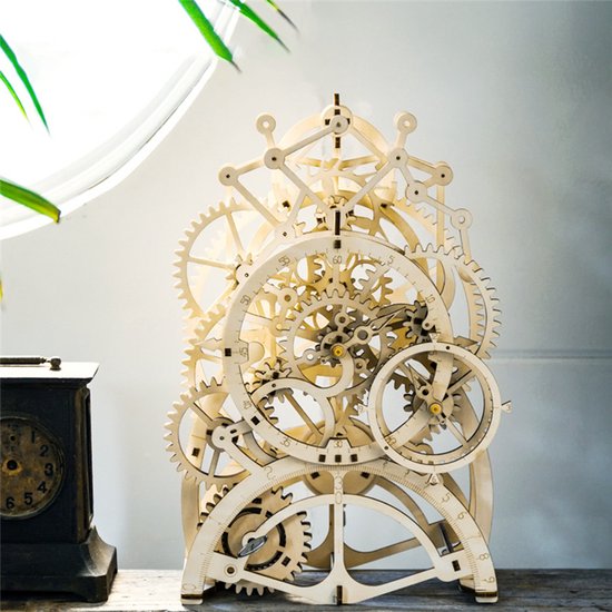 Maquette En Bois 3D - Horloge 12,5 Cm
