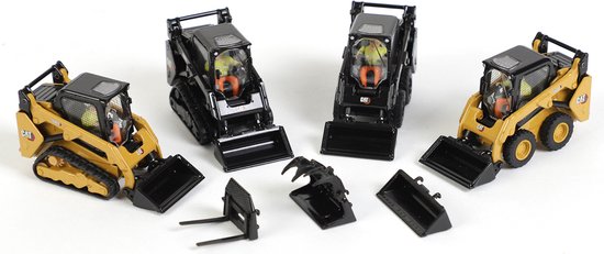 Cat 242D3 Skid Steer Loader - Special edition in het zwart - 1:50 - Diecast Masters - High Line Series