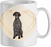 Mok pointer korthaar 2.2| Hond| Hondenliefhebber | Cadeau| Cadeau voor hem| cadeau voor haar | Beker 31 CL