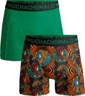 Muchachomalo-2-pack onderbroeken voor mannen-Elastisch Katoen-Boxershorts - Maat M