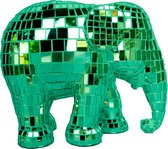 Elephant Parade - Disco Disco Green - Handgemaakt Olifanten Beeldje - 20cm