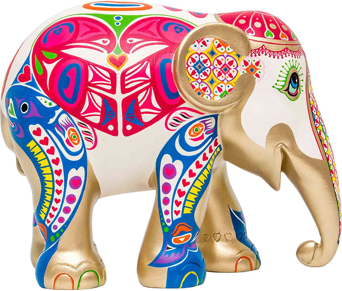 Elephant Parade Love Wild, Love Free - Handgemaakt Olifanten Beeldje - 10cm Multi