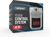 Bol.com YSONIC Infrarood wandthermometer – Digitale Thermometer – Koorsthermometer voor ingangscontrole – Temperatuurmeter – 05 ... aanbieding