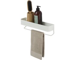 Sealskin Brix - Wandrek met handdoekrek - 35 cm - M - Wit