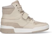 Sacha - Dames - Halfhoge beige sneakers - Maat 37