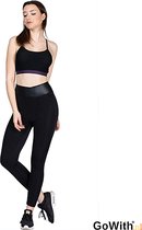 Dames Legging | hoog sluitend |elastische band |sport legging | yoga legging | fitness legging |kleur: zwart | Maat: L