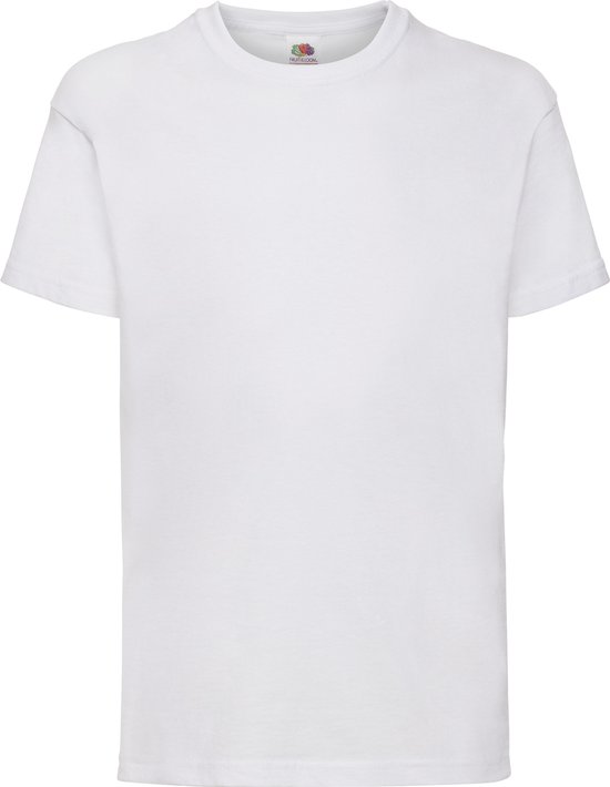 10-pack T-shirts Fruit of the Loom ronde hals wit-white-XL