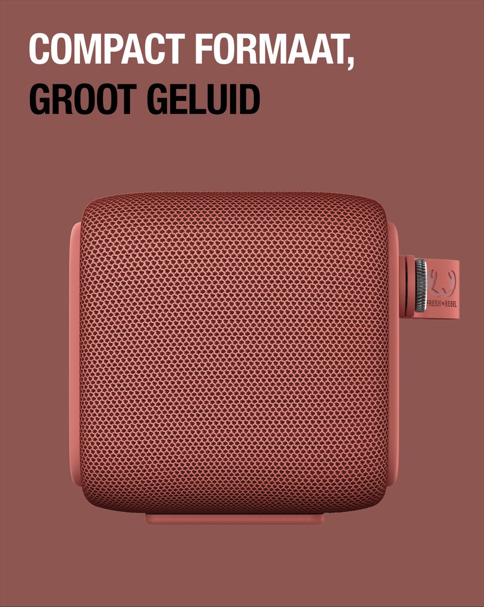 Fresh 'n Rebel - Draadloze Bluetooth speaker - Rockbox Bold S - Safari Red  | bol