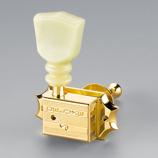 Schaller Deluxe Kluson-Style DR Gold 3L+3R Acrylic (17) stemmechanieken elektrische en western gitaar