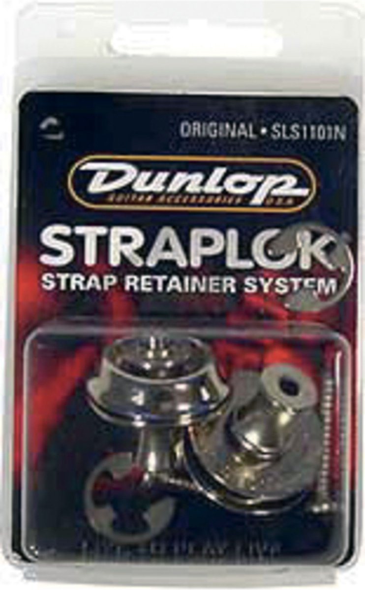 Dunlop Straplok RETAINERS Nikkel - Origineel gitaarbandsysteem