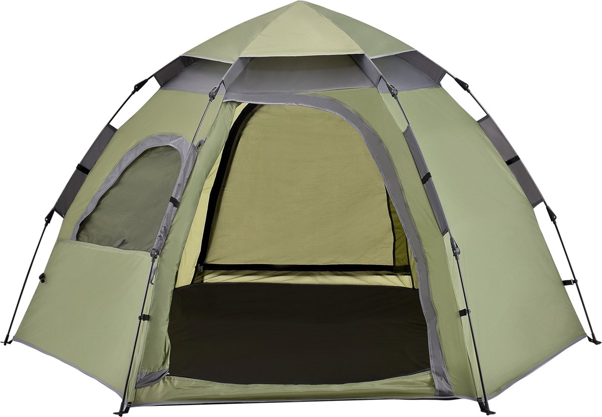 Tent Nybro automatisch 240x205x140 cm donkergroen