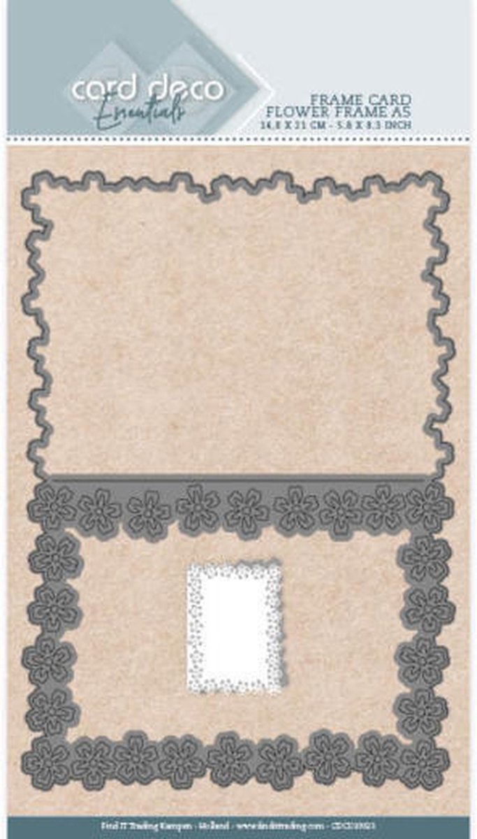Card Deco Essentials Frame Dies - Flower Frame A5
