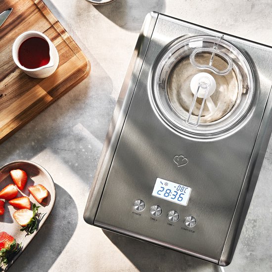 Springlane Zelfvriezende IJsmachine 1,5L Emma Zilver van SPRI — afbeelding 3
