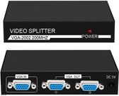 VGA splitter 1 in 2 uit schermsplitter een set VGA-uitgang tegelijkertijd 1 PC naar 2 Monitor VGA-kabel Converter