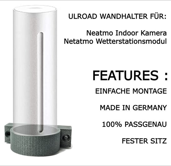ULROAD Wandhouder geschikt voor Netatmo Welcome bewakingscamera of weerstation houder muurhouder camerahouder muur - ULROAD