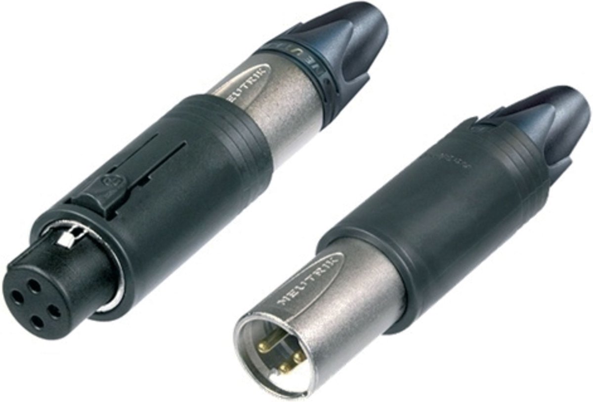 Neutrik NC3FM-C XLR-connector Stekker, recht, Bus, recht Aantal polen: 3 Zilver 1 stuk(s)