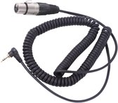 Zomo HD-120 Spiralkabel Black - Kabel voor DJ koptelefoon