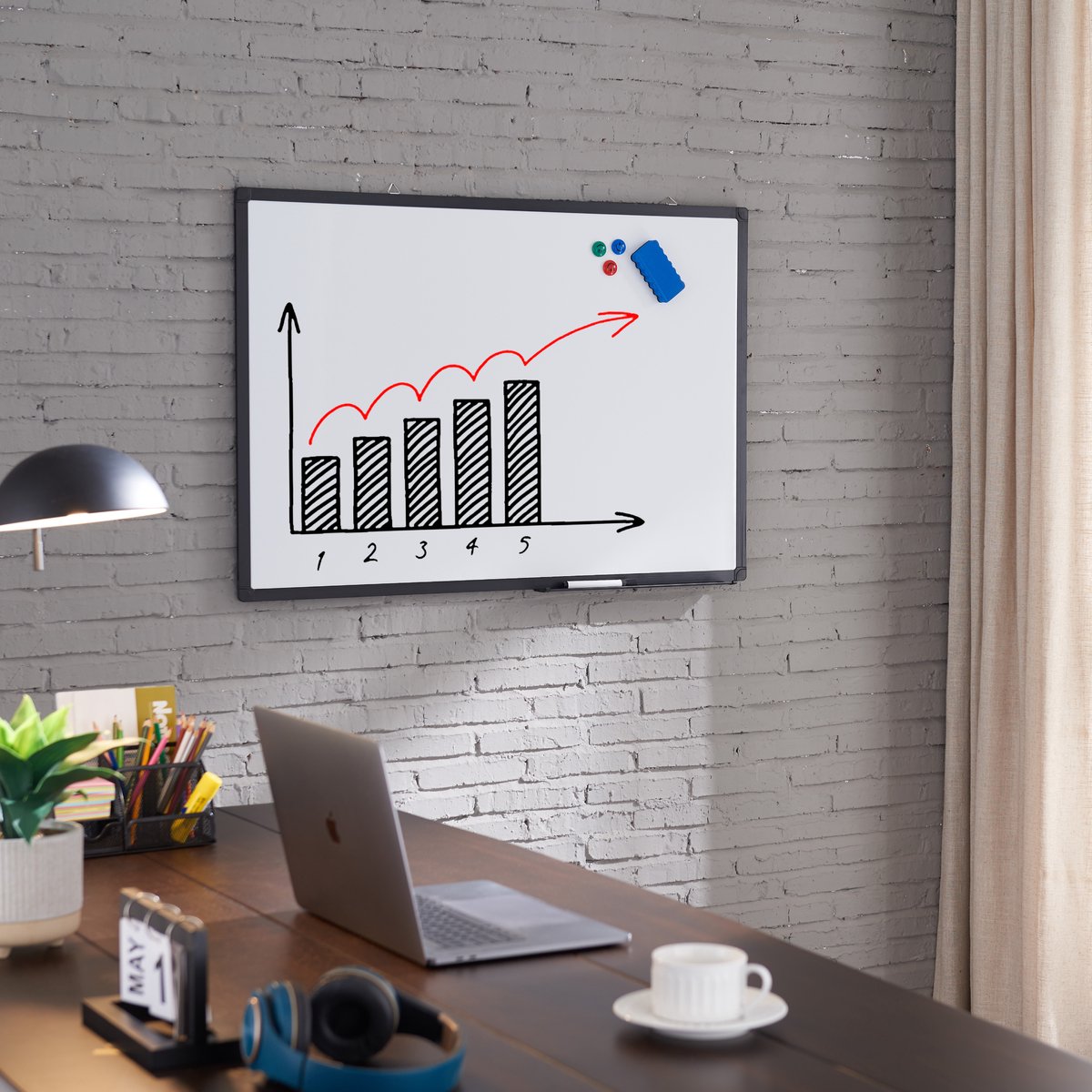 ACAZA Magnetisch Whiteboard - Weekplanner 60x90cm thumbnail 6