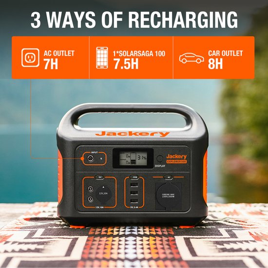 Jackery Explorer 500 - Draagbare Powerstation - powerbank - 230V Power Station generator