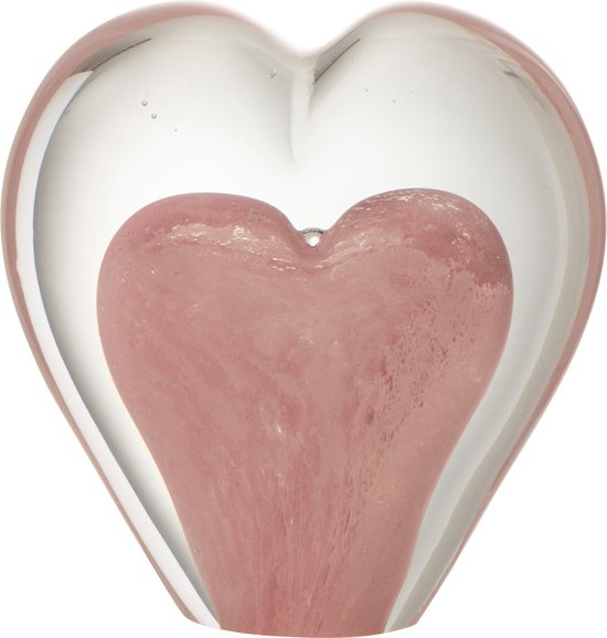 PETIT PRESSE-PAPIER EN Verre Forme De Cœur Signe Astrologique Zodiaque