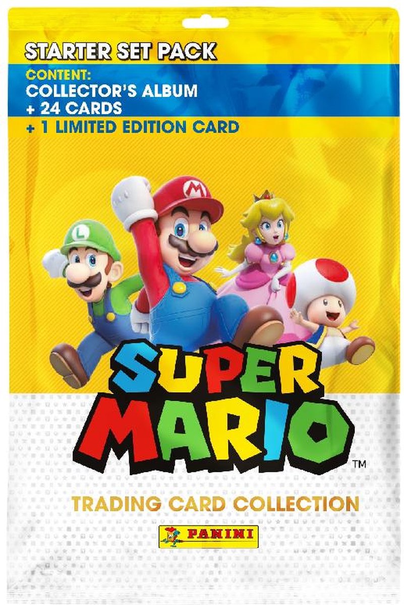 Panini Super Mario Trading Card Collection Starter Set Pack