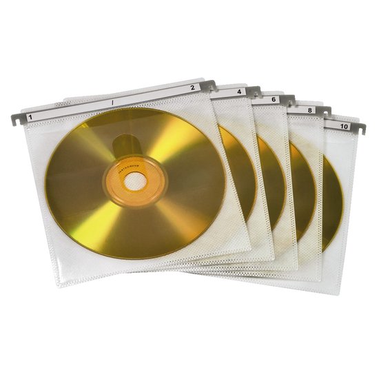 Hama Cd/Dvd Dubbelhoes - 50 stuks / Wit