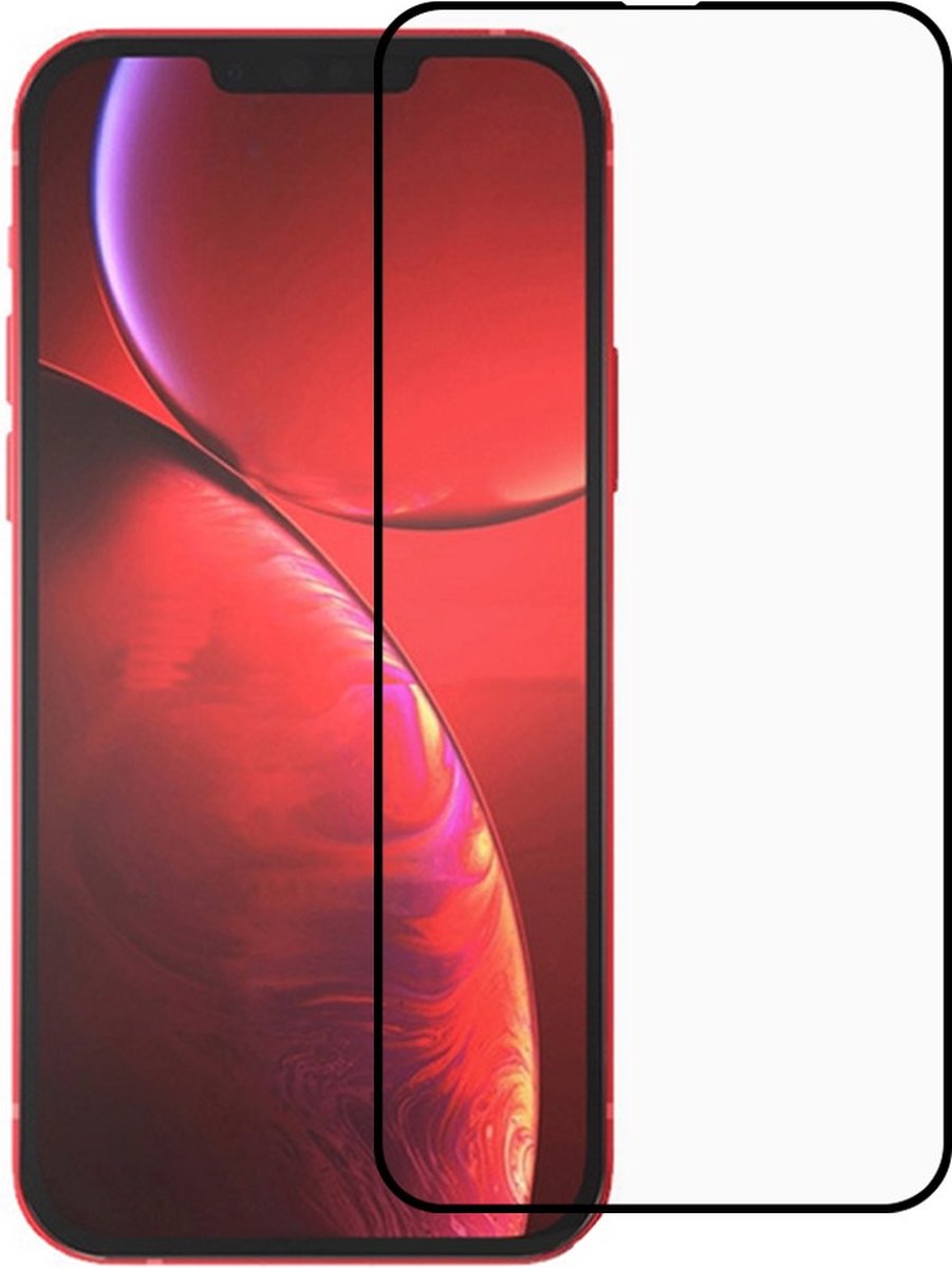 Peachy Tempered glassprotector iPhone 13 en 13 Pro glasscherm volledig dekkend beschermglas