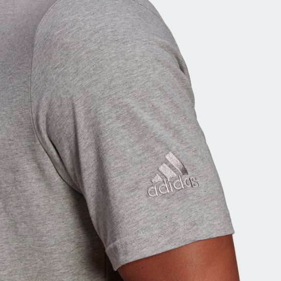 adidas Essentials Embroidered Linear Logo T-shirt Mannen - Maat M - adidas
