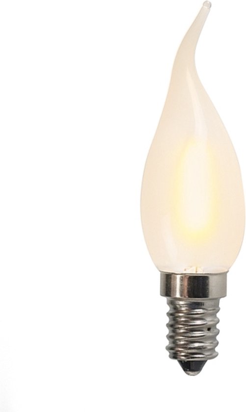 aankunnen Geslaagd streng LUEDD E14 LED matte kaarslamp BXS35 1W 100 lumen 2200K | bol.com