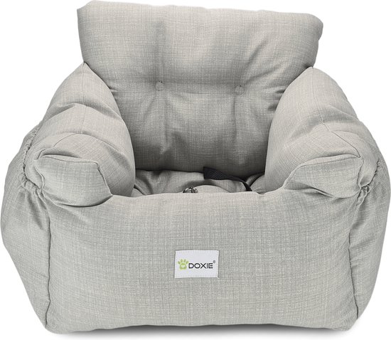 Doxie® Autostoel – Wasbaar – Antislip – Waterbestendig – 50 x 40 cm – Lichtgrijs