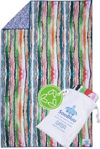 Bol.com SooBluu - Sneldrogende microvezel handdoek strandlaken reishanddoek - Duurzaam gemaakt van gerecycled plastic (rPET) - d... aanbieding