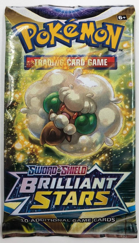 Thumbnail van een extra afbeelding van het spel Pokémon TCG - Brilliant Stars 8x Boosterpack + Verzamelmap 4 Pocket (A5)