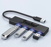 Jacked USB splitter voor laptop – usb hub 3.0 usb verdeler – usb hub 4 poort – dockingstation usb multipoort