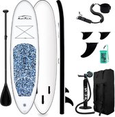 Funwater Feath-R-Lite SUP board - Donkerblauw - Opblaasbaar - Ideaal beginnersboard - Compleet pakket - Verkrijgbaar in 5 kleuren