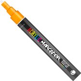 MTN Acrylic Marcador - Verfstift - fijne punt van 1 mm - permanent - Oranje