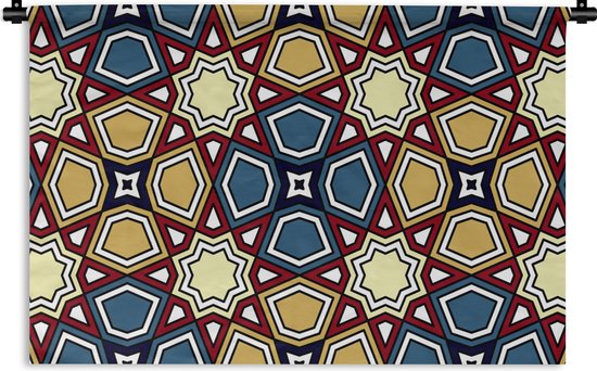 Tapisserie - Tissu mural - Géométrie - Arabe - Lignes - Motifs - 60x40 cm -  Tapisserie | bol.com